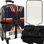 POKROWIEC OCHRONNY NA ŚREDNIĄ WALIZKĘ 2X PAS ZABEZPIECZAJĄCY WALIZKI BAGAŻU