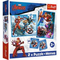 PUZZLE 2W1 MEMOS BOHATEROWIE W AKCJI 93333