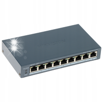 SWITCH POE DS-3E1309P-EI(B) 8-PORTOWY Hikvision