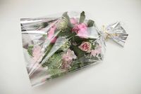 folia rękaw foliowy z lustrem do kwiatów 50 x70 cm - 50szt.