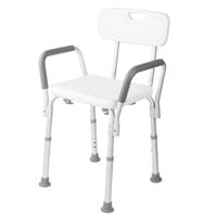 Taboret łazienkowy krzesło z oparciem do wanny pod prysznic regulowane