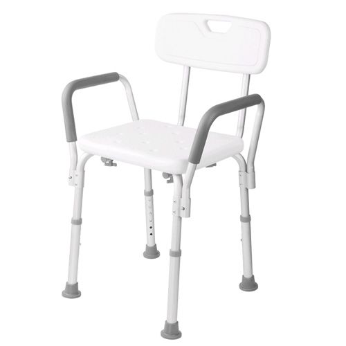 Taboret łazienkowy krzesło z oparciem do wanny pod prysznic regulowane na Arena.pl