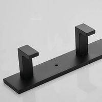 WIESZAK NA RĘCZNIKI ŁAZIENKOWY CZARNY ŚCIENNY LOFT HACZYKI DO ŁAZIENKI