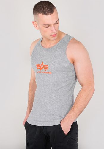 Alpha Industries Logo Tank L, szary na Arena.pl