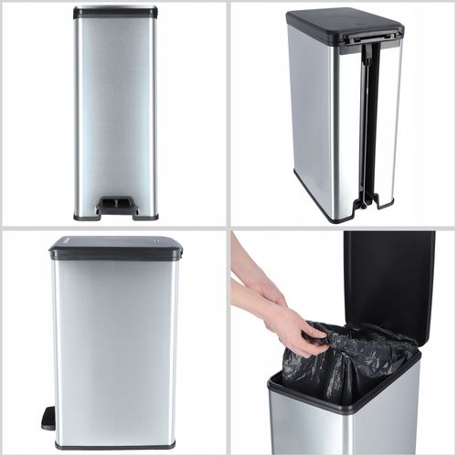 Curver Kosz Na Śmieci Metalizowany Z Pedałem 40 L na Arena.pl