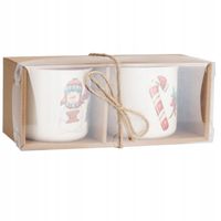 Kubki świąteczne Zestaw 2 szt po 300 ml opakowanie na prezent