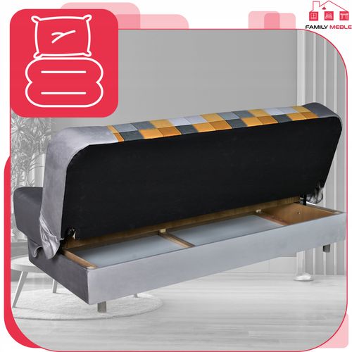 Kanapa sofa Sara Print Duo rozkładana wersalka spania bonell łóżko na Arena.pl