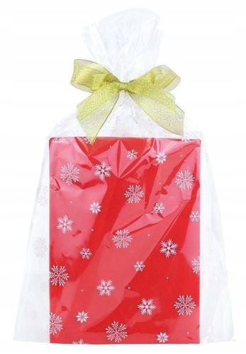 Torebki foliowe woreczki świąteczne celofan w ŚNIEŻYNKI 15x25 100 szt. na Arena.pl