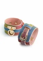 spectra bondage wrist cuff - stylowe mankiety na nadgarstki, czarne