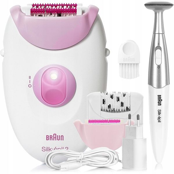 DEPILATOR BRAUN Silk-epil 3 SOFTLIFT TIPS - POWER + MASAŻ + TRYMER BIKINI zdjęcie 6