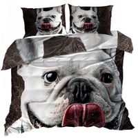 Pościel 3D bawełna satyna 140x200cm BULDOG