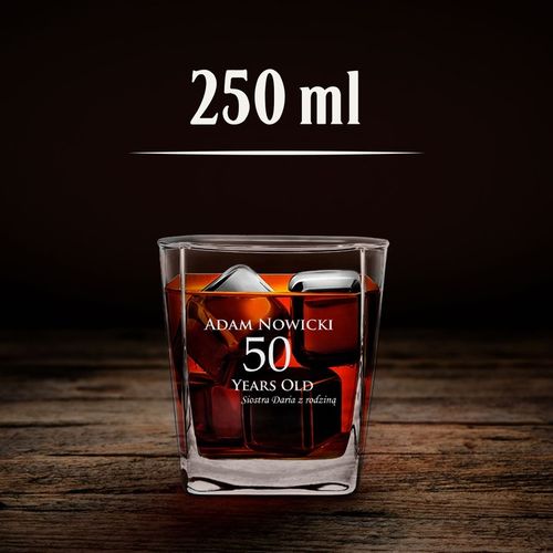 Karafka z Grawerem ze Szklankami Prezent dla Faceta Niego na 50 Urodziny na Arena.pl