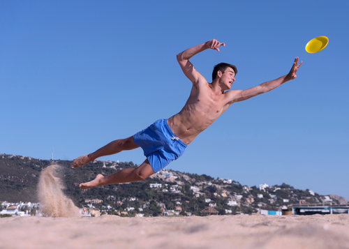 Dysk Do Frisbee Ultimate Latający Do Rzucania Df-04 Żółty na Arena.pl