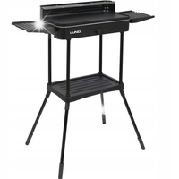 LUND GRILL ELEKTRYCZNY OGRODOWY STOJĄCY 2200W PŁYTA RYFLOWANA 50x25cm