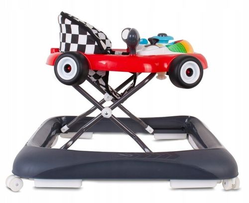 Interaktywny chodzik dla dzieci wyścigówka czerwono czarny na Arena.pl