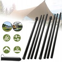 2X TELESKOPOWY MASZT NAMIOTOWY, DO MARKIZY, PLANDEKI, DRĄŻKI NAMIOTOWE 2M