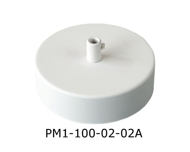 Podsufitka Biała 1 otwór 100mm + biały hamulec zdjęcie 1