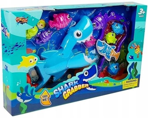 RYBKI DO KĄPIELI WANNY POLUJĄCY REKIN ŁOWIENIE RYBEK ŁAPACZ SIATKA NA RYBY na Arena.pl