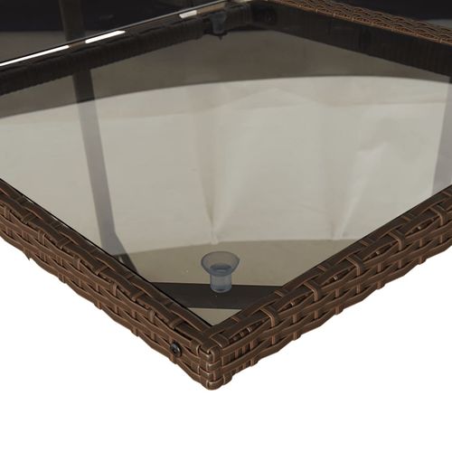 13-cz. zestaw mebli do ogrodu, poduszki, brązowy, rattan PE na Arena.pl