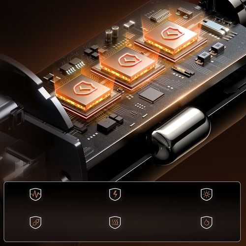 ładowarka samochodowa mini 15w usb-a usb-c - czarna na Arena.pl