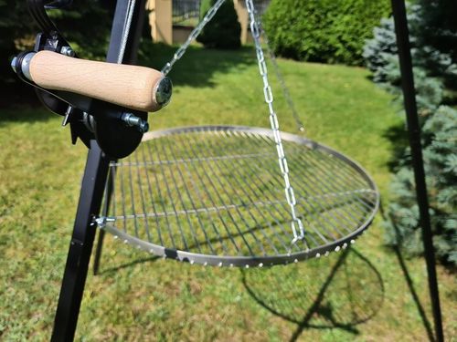 GRILL TRÓJNÓG OGRODOWY OGNISKOWY 191 STOJAK I RUSZT NAD OGNISKO na Arena.pl