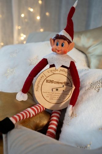 ELFOMETR DLA ELFA PSOTNIKA ON THE SHELF MIERZY GRZECZNOŚĆ DREWNO GADŻET na Arena.pl