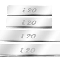 Listwa progowa HYUNDAI I20 MK2 Stal nierdzewna 304 połysk 4szt