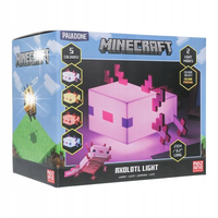 LAMPKA WIELOKOLOROWA Paladone MINECRAFT AXOLOTL 21cm