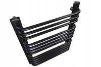 Grzejnik drabinkowy ALFA 1120/400 czarny połysk