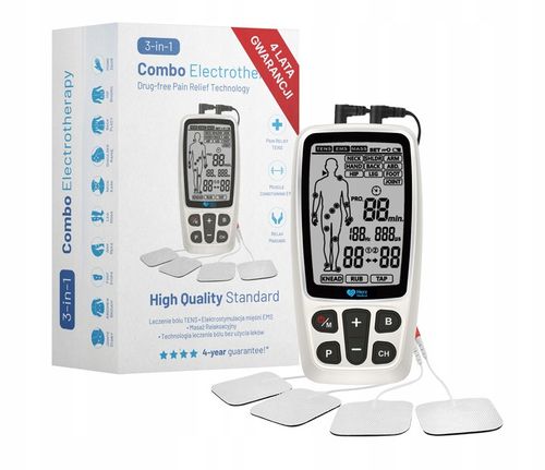 Elektrostymulator Mięśni i Nerwów TENS EMS 60 prog na Arena.pl