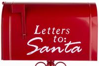 Świąteczna Stojąca Wysoka Dekoracyjna Skrzynka na Listy do Św.Mikołaja