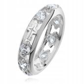 SREBRNY RÓŻANIEC NA PALEC OBRĄCZKA RÓŻAŃCOWA R .14