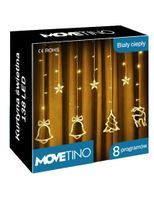 Kurtyna świetlna lampki 138 LED Biały Ciepły