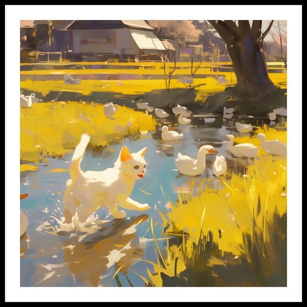 Plakat 80x80cm Słońce na Wsi zdjęcie 3