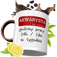 Kubek Bordowy Dla Akwarysty Na Urodziny Prezent Z Nadrukiem Ze Zdjęciem