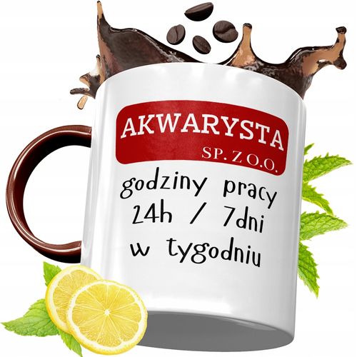 Kubek Bordowy Dla Akwarysty Na Urodziny Prezent Z Nadrukiem Ze Zdjęciem na Arena.pl