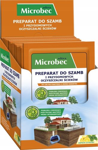 MICROBEC ULTRA preparat do szamb w saszetkach, zapach cytryny 25g x 18 na Arena.pl