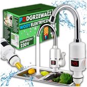 PRZEPŁYWOWY PODGRZEWACZ WODY ELEKTRYCZNY WYŚWIETLACZ LCD 3K