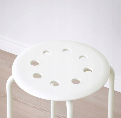 IKEA STOŁEK TABORET KRZESŁO KUCHENNE BIAŁY na Arena.pl