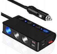 M.Tacho Rozgałęźnik/Rozdzielacz USB 12/24V|3 x USB|3 x zaplnicz|1 x QUICK