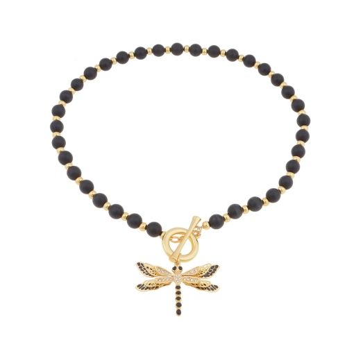 naszyjnik onyks ważka emalia toggle z kolekcji mystical na Arena.pl