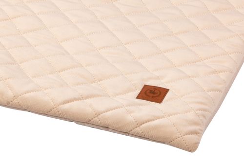 Koc z poduszką kremowy velvet soft na Arena.pl