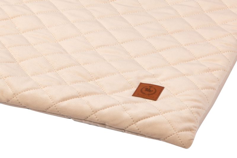 Koc z poduszką kremowy velvet soft zdjęcie 4