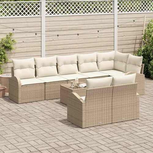 Zestaw Sof na Ogród 9 pcs 289 x 124 x 85 cm Polirattan na Arena.pl