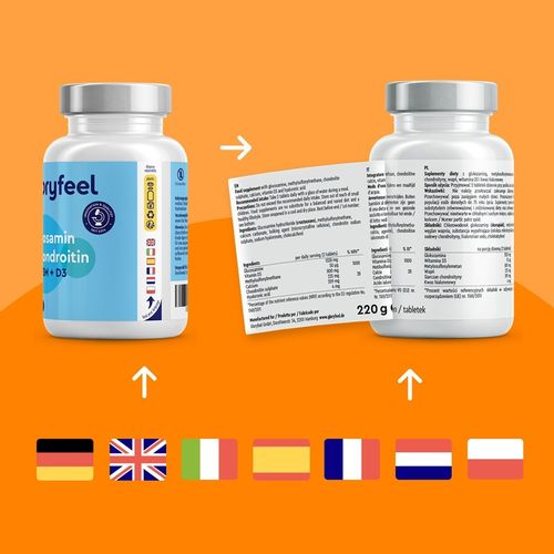 GLUKOZAMINA CHONDROITYNA MSM KOMPLEKS i witamina D3 120 tabs. gloryfeel na Arena.pl