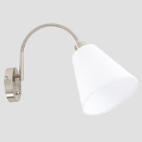 Regulowany kinkiet TONIA WL-76382-1-WH Italux abażurowa LAMPA ścienna biała