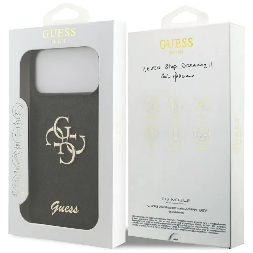 etui guess fixed glitter big 4g na iphone 17 pro max - czarne na Arena.pl