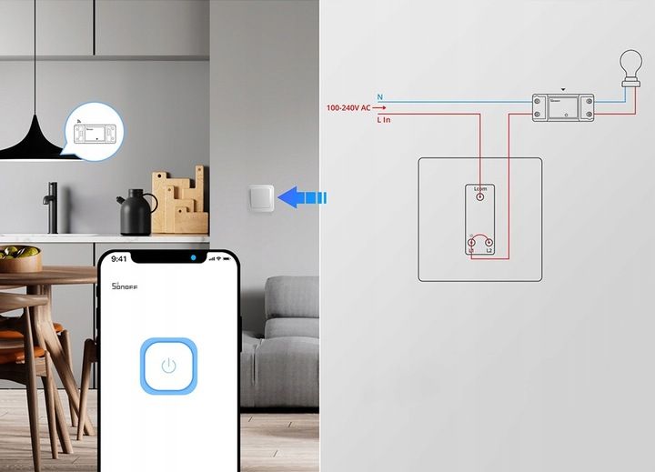 Inteligentny Sterownik Przekaźnik WiFi Sonoff BasicR4 ESP32 eWeLink zdjęcie 9