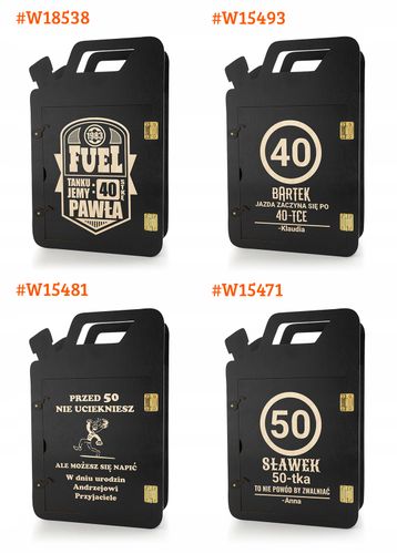 PREZENT NA URODZINY KANISTER BAREK 30 40 50 grawer na Arena.pl