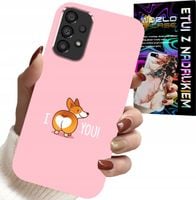 ETUI DO SAMSUNG A52 / A52S - ŚMIESZNE WZORY I LOVE YOU PIESEK OBUDOWA